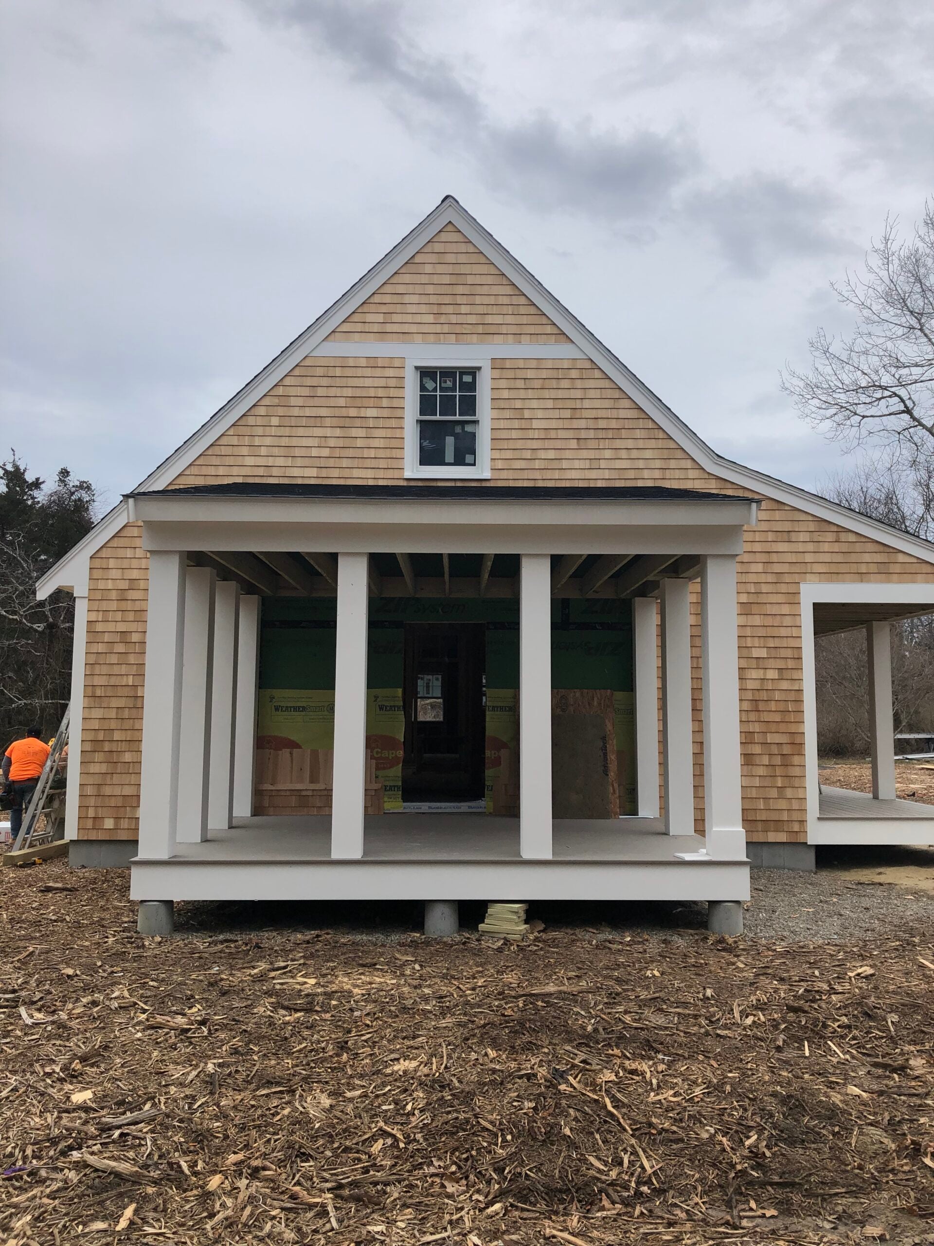 Custom home construction project on Cape Cod by Custom Crafted Homes