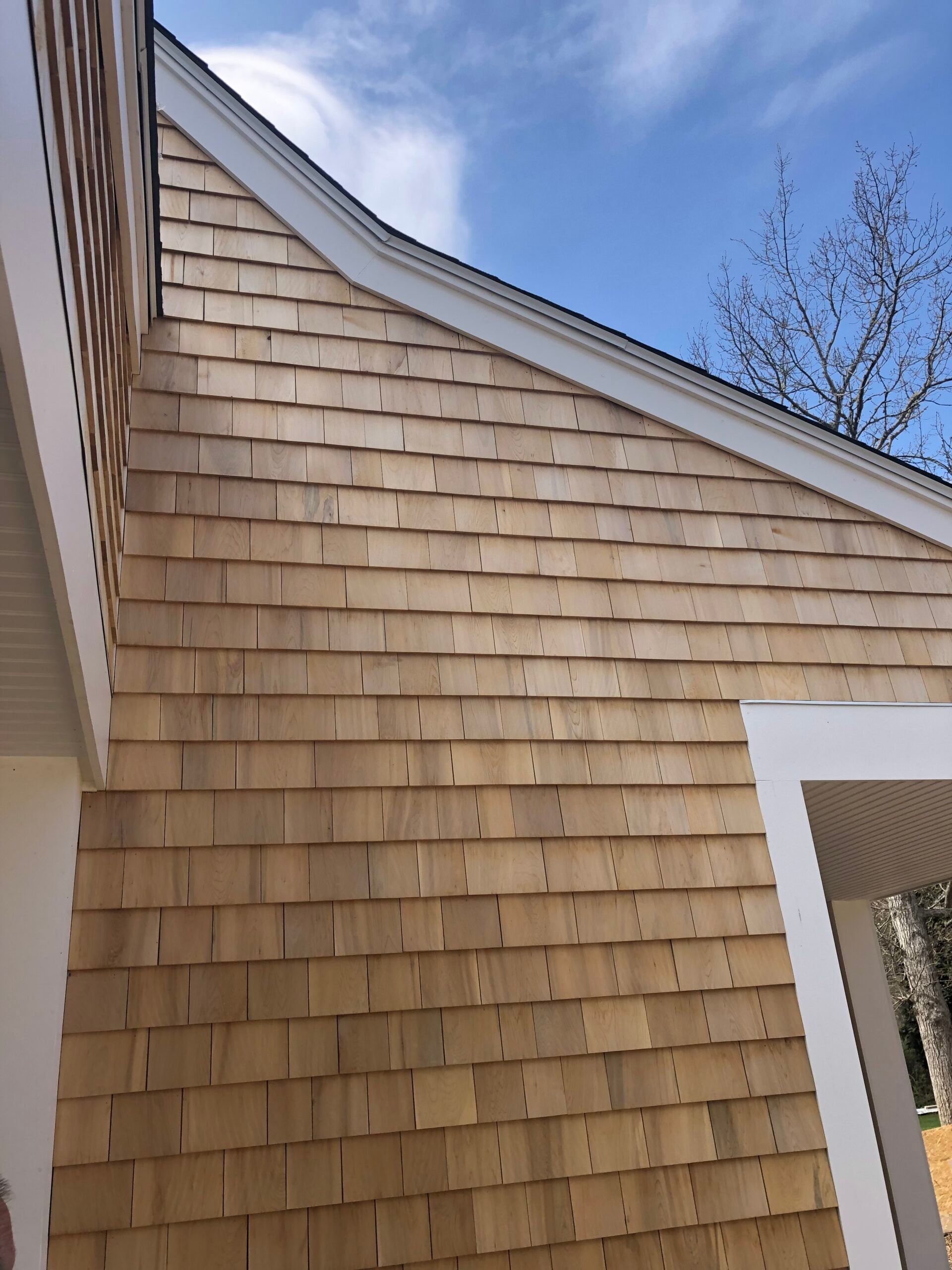 Detail shot of custom home construction by Custom Crafted Homes
